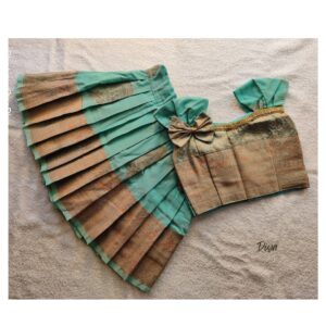 Ice Blue Silk Lehenga