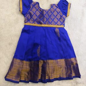 Royal Blue Silk Frock