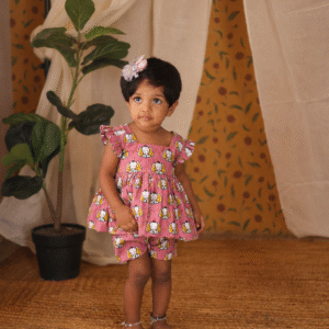 Girls Pink Coord Set