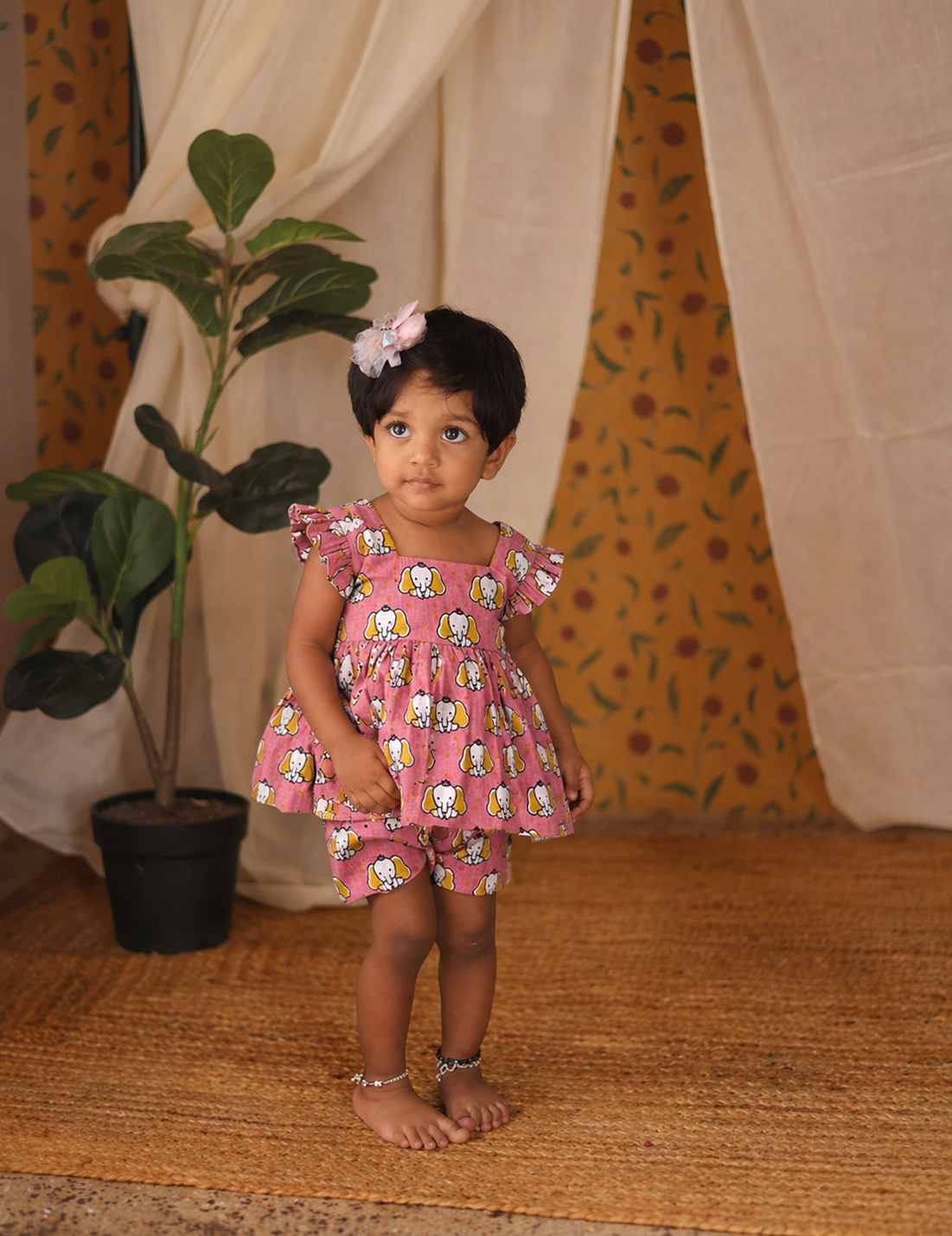 Girls Pink Coord Set